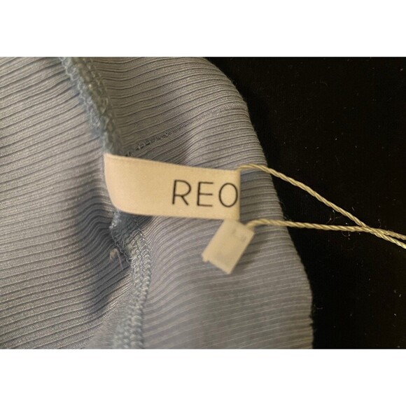 REORIA Women's Casual Mock Turtleneck Short Sleeve Ribbed Bodysuit size L - Picture 7 of 9